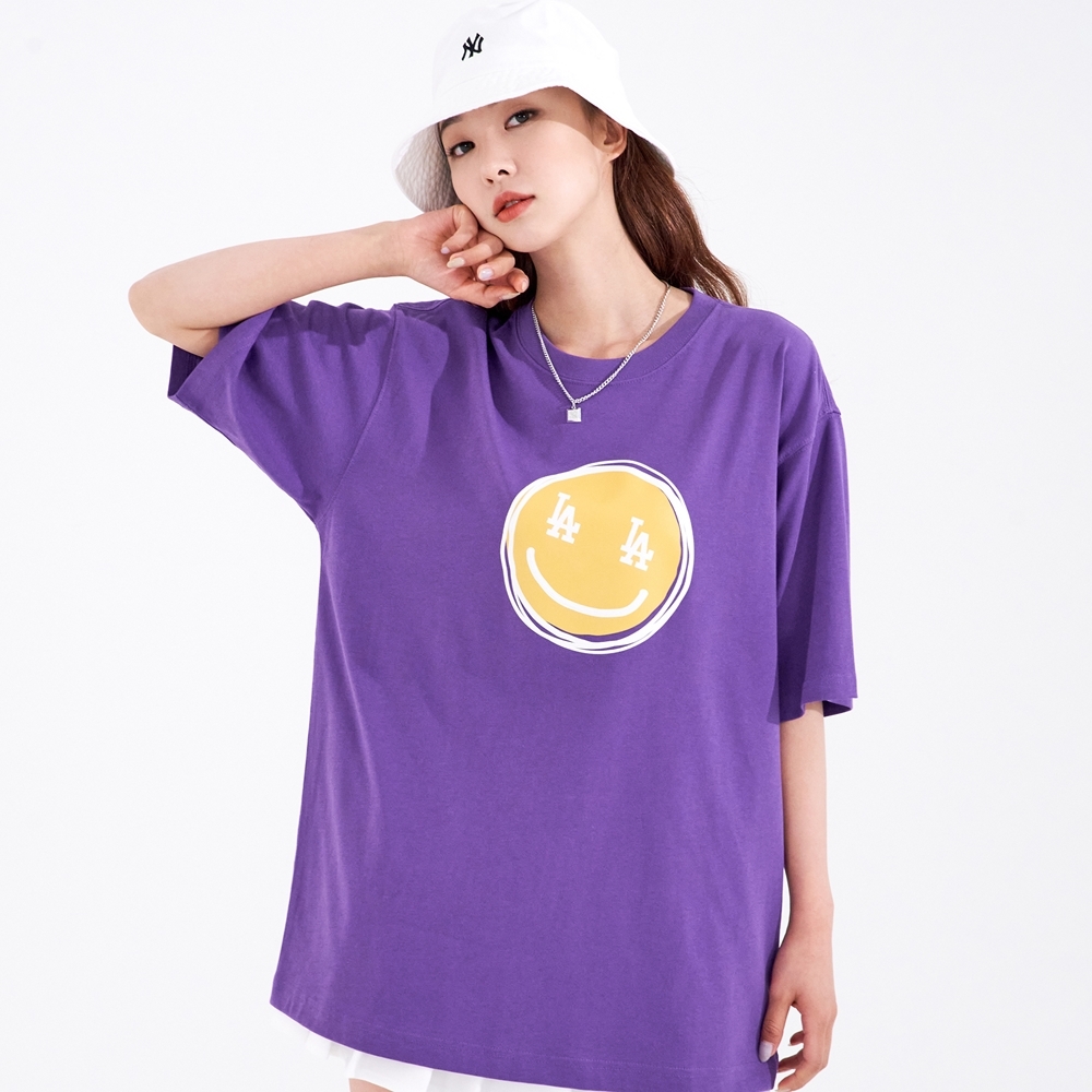 Áo Thun MLB Smile LA Dodgers Purple
