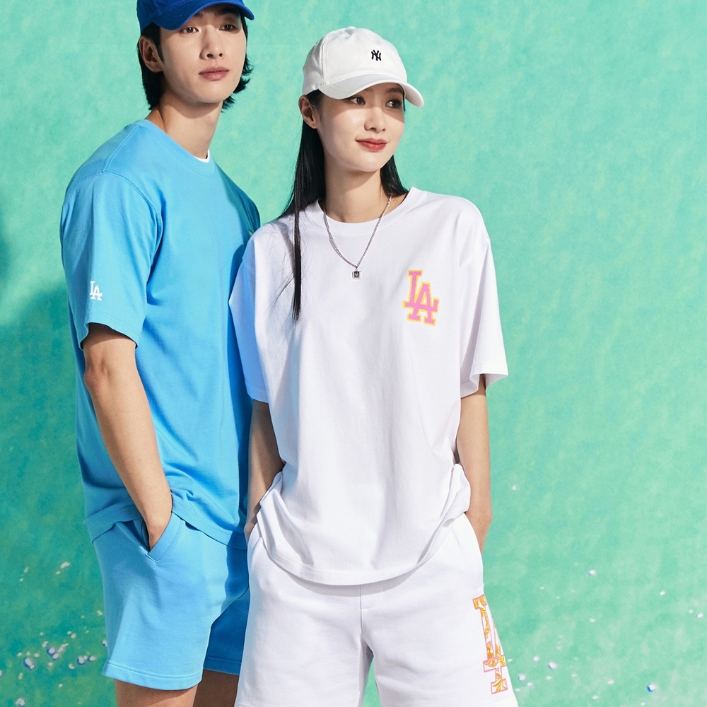 Áo Thun MLB Summer Night LA Dodgers White