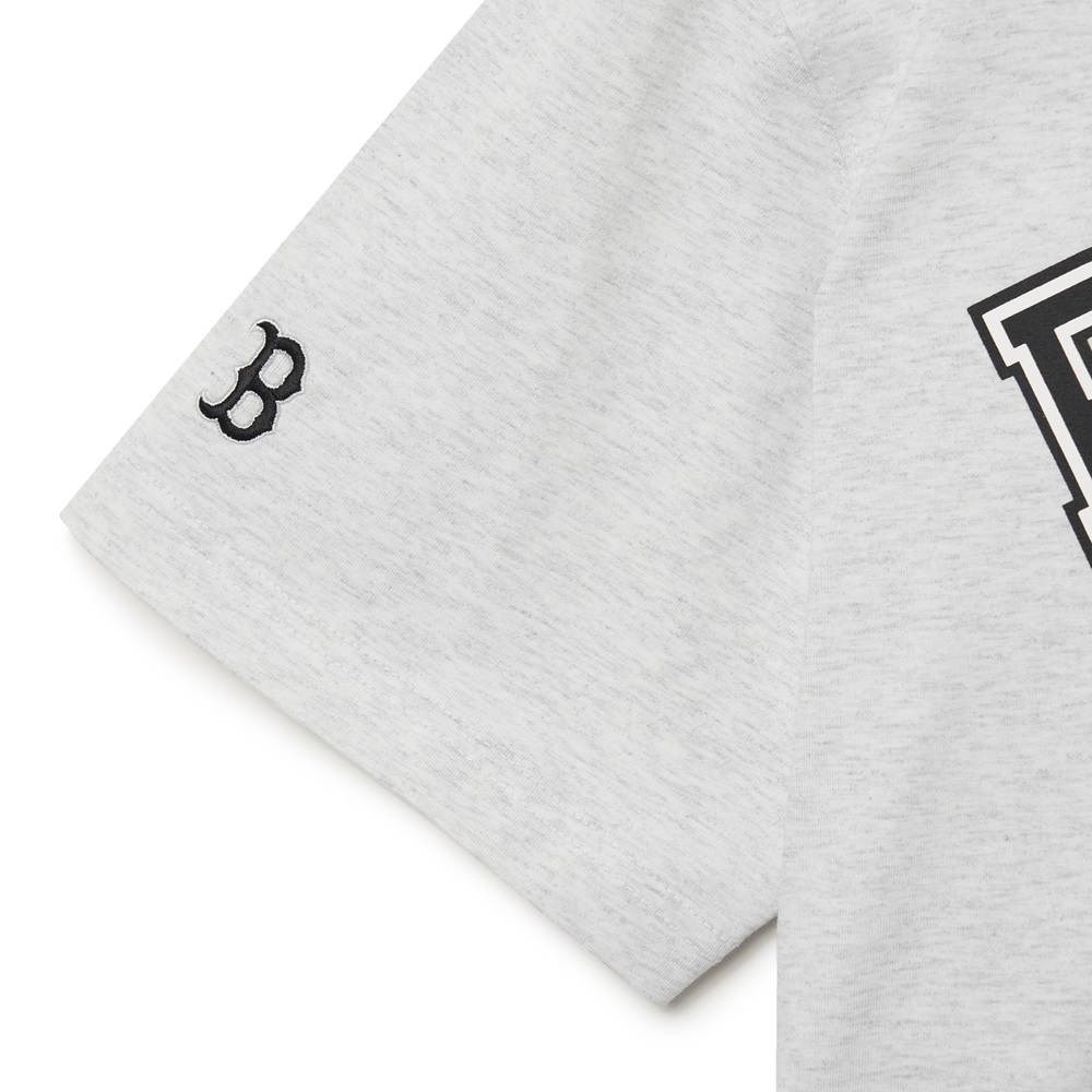 Áo Thun MLB Varsity Overfit Boston Red Sox L.Melange Grey