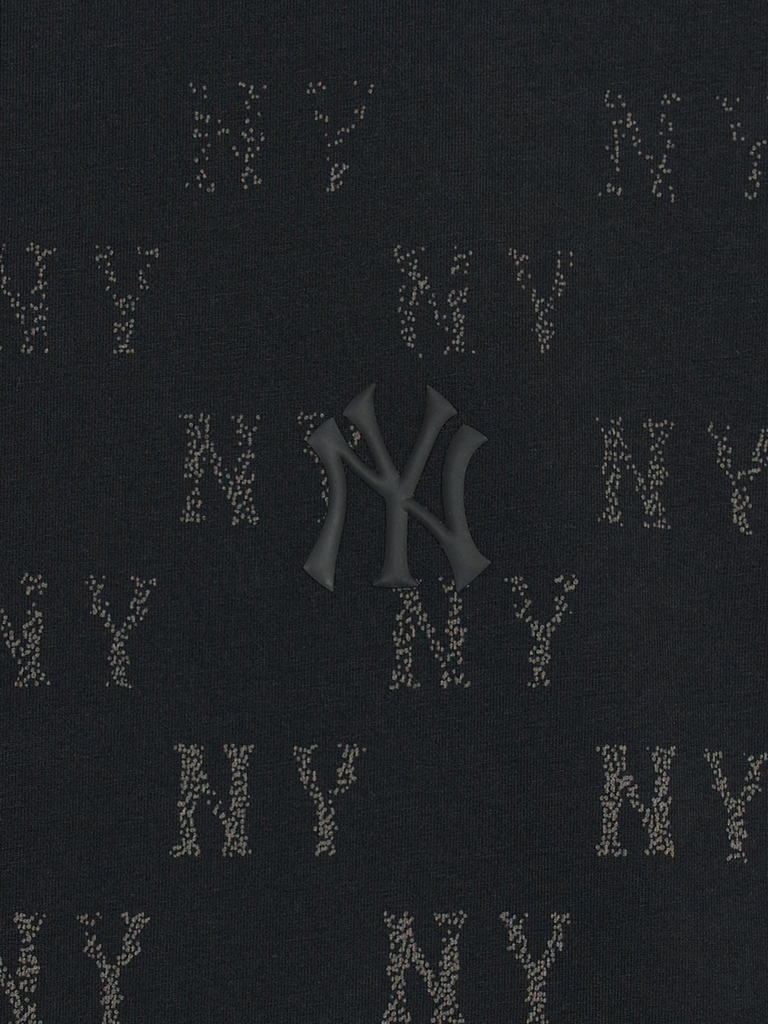 Áo Thun MLB Vintage Mono Full-Panel Pattern Overfit Short-Sleeve T-Shirt New York Yankees Black