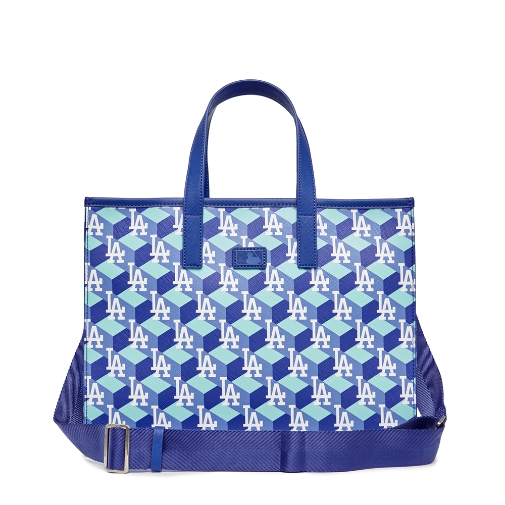 Túi MLB Cube Monogram Medium Tote Bag LA Dodgers Blue