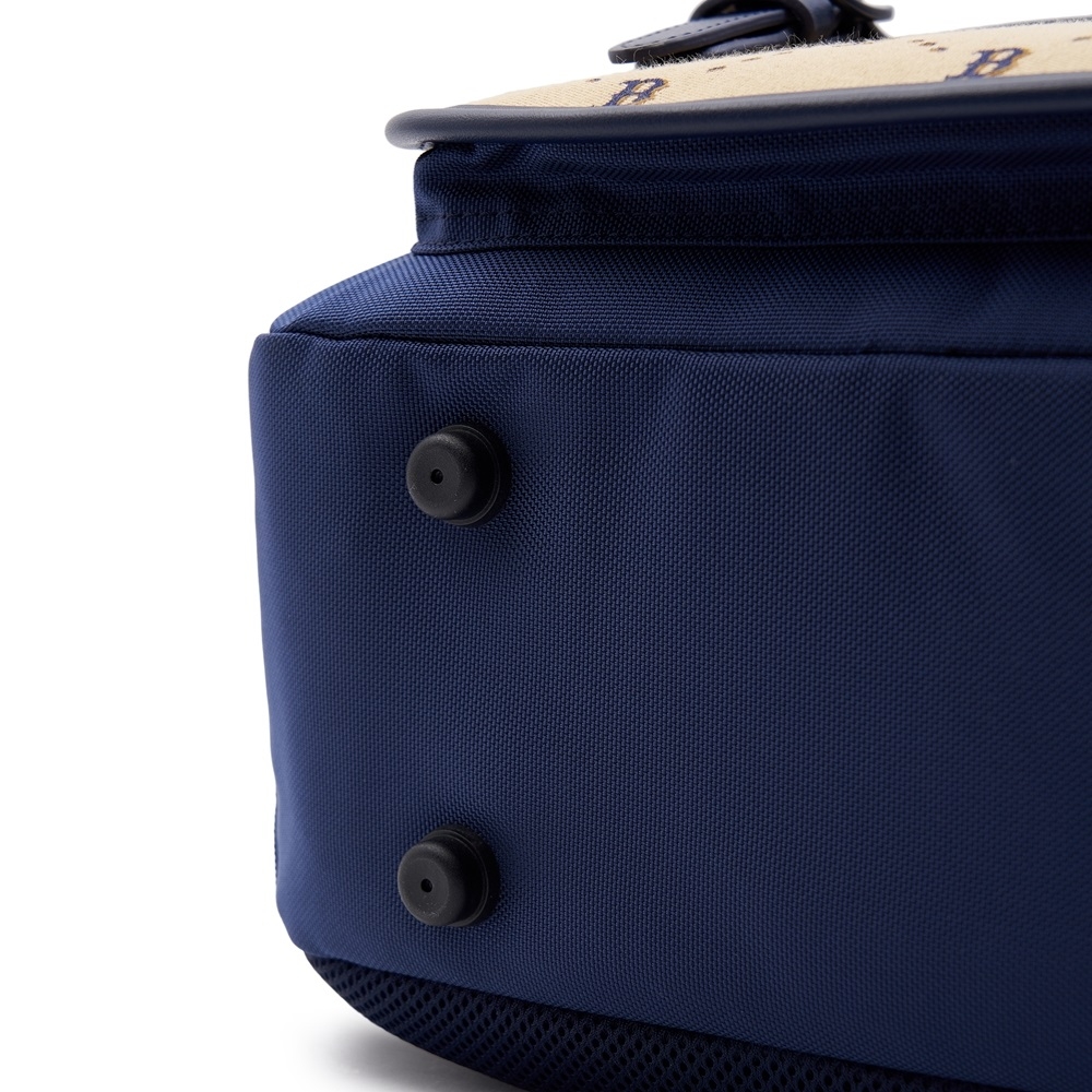 Balo MLB Korea Diamond Monogram Jacquard Cute Bear Boston Red Sox Beige