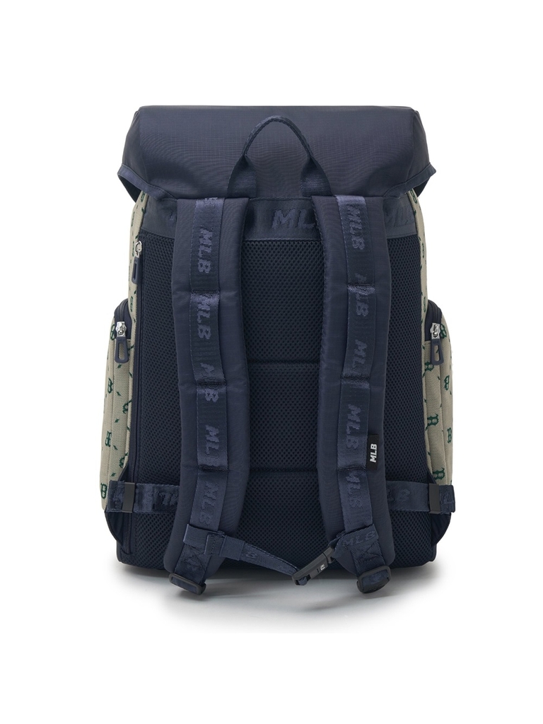 Balo MLB Korea Premium Outdoor Backpack Boston Red Sox Beige