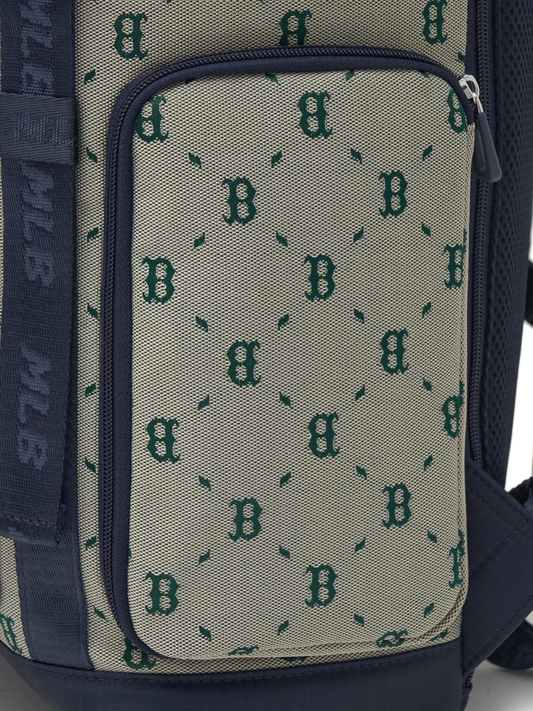 Balo MLB Korea Premium Outdoor Backpack Boston Red Sox Beige