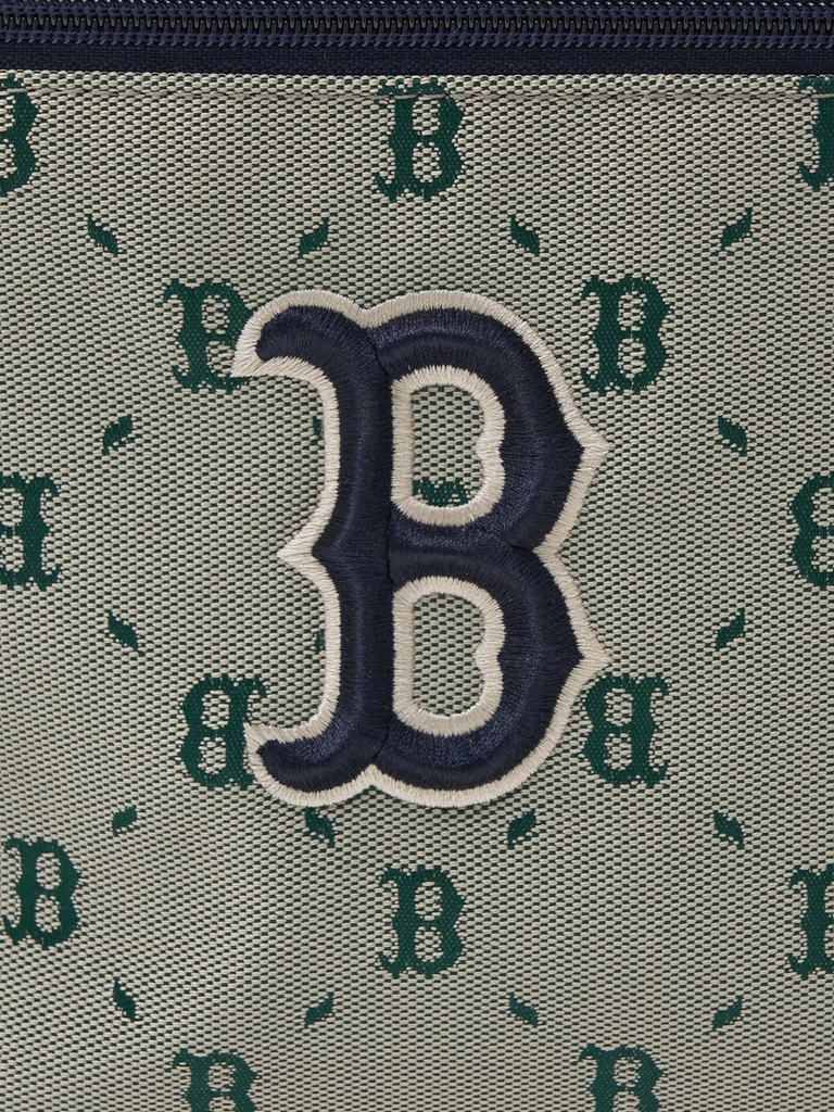 Balo MLB Korea Premium Outdoor Backpack Boston Red Sox Beige