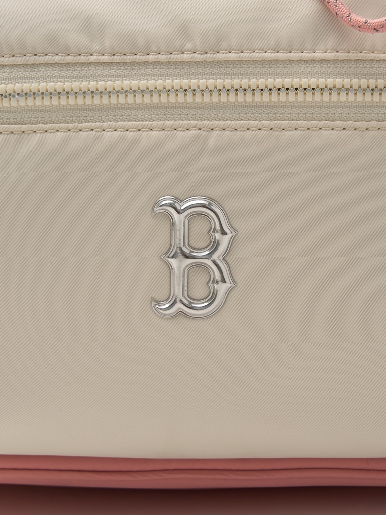 Balo MLB Korea Basic Nylon Sportive Backpack Boston Red Sox Cream