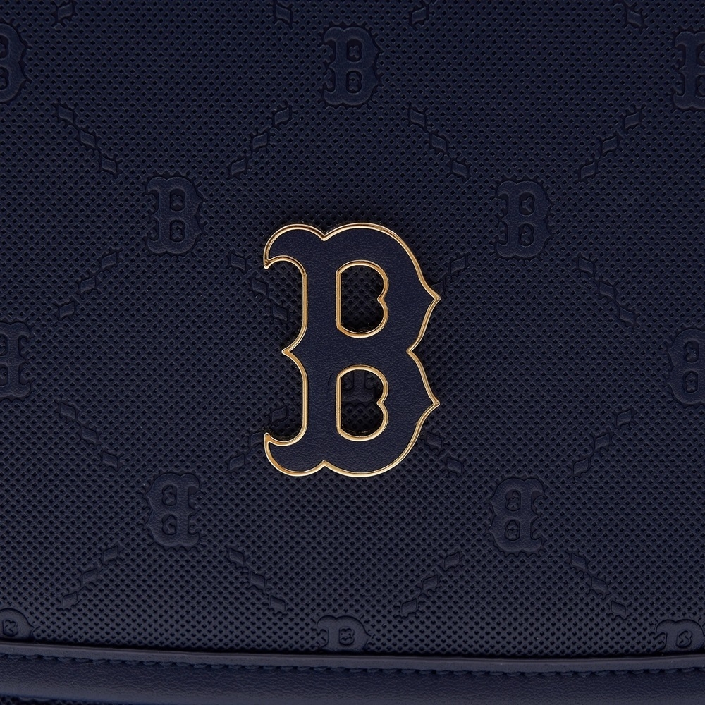 Balo MLB Korea [KIDS] Dia Mono Embossed School Bag Boston Red Sox Navy