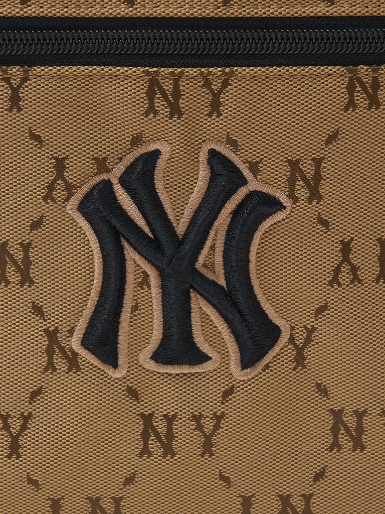 Balo MLB Korea Premium Outdoor Backpack New York Yankees Beige