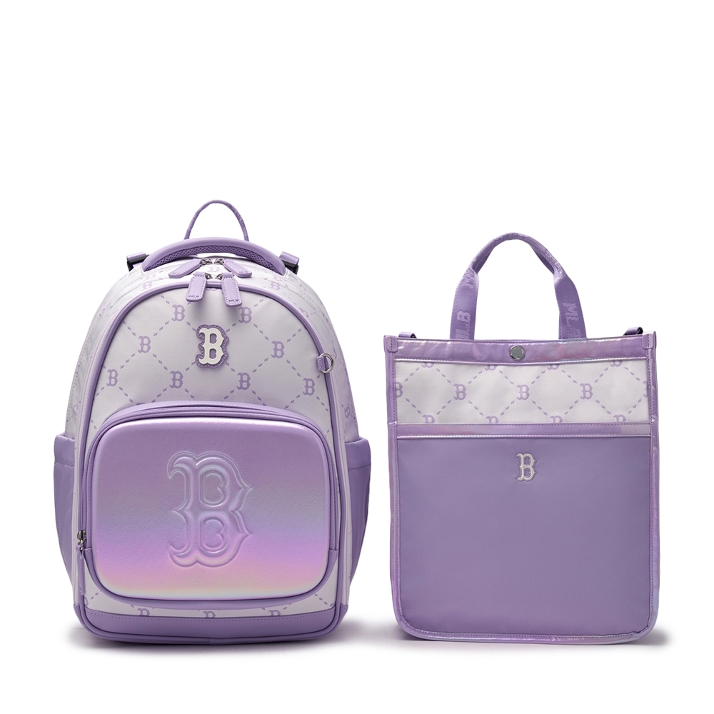 Balo MLB Korea Newlux Mono Backpack Set Boston Red Sox Lavender