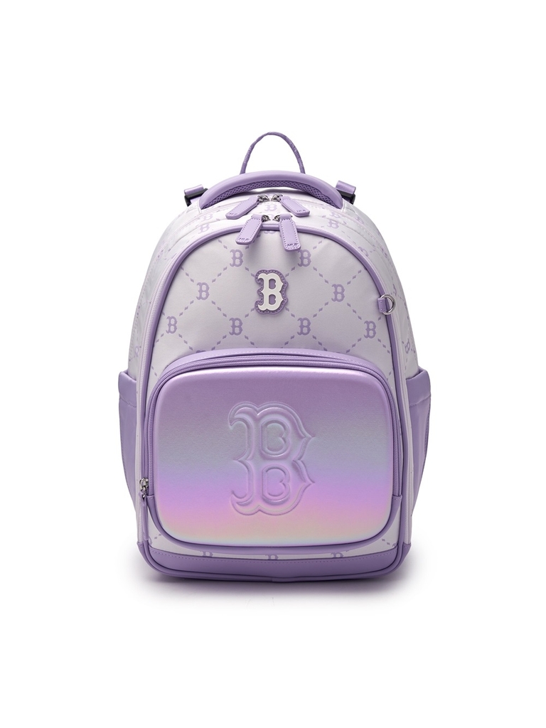 Balo MLB Korea Newlux Mono Backpack Set Boston Red Sox Lavender