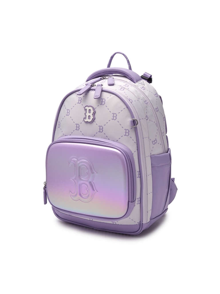 Balo MLB Korea Newlux Mono Backpack Set Boston Red Sox Lavender