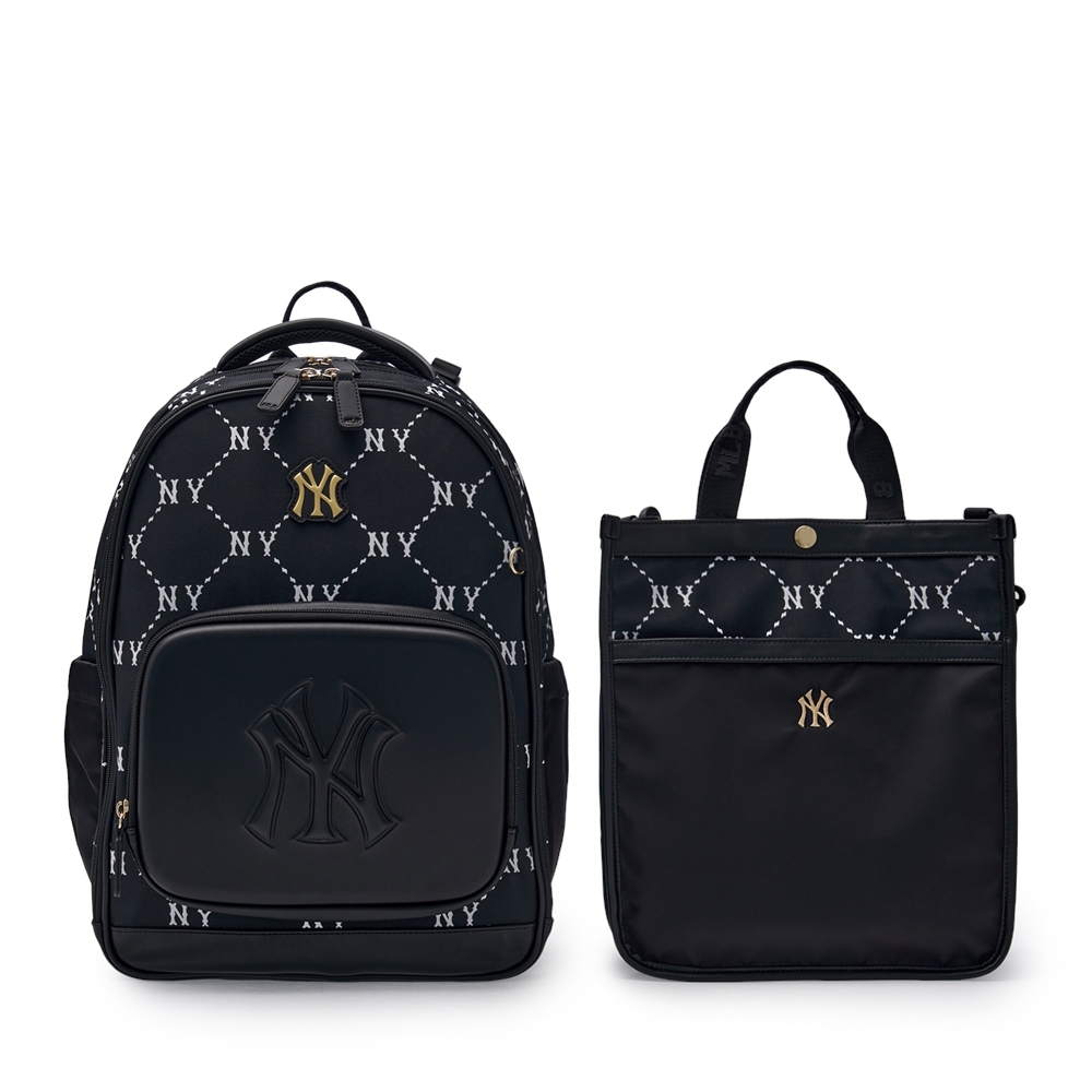 Balo MLB Korea Newlux Mono Backpack Set New York Yankees Black