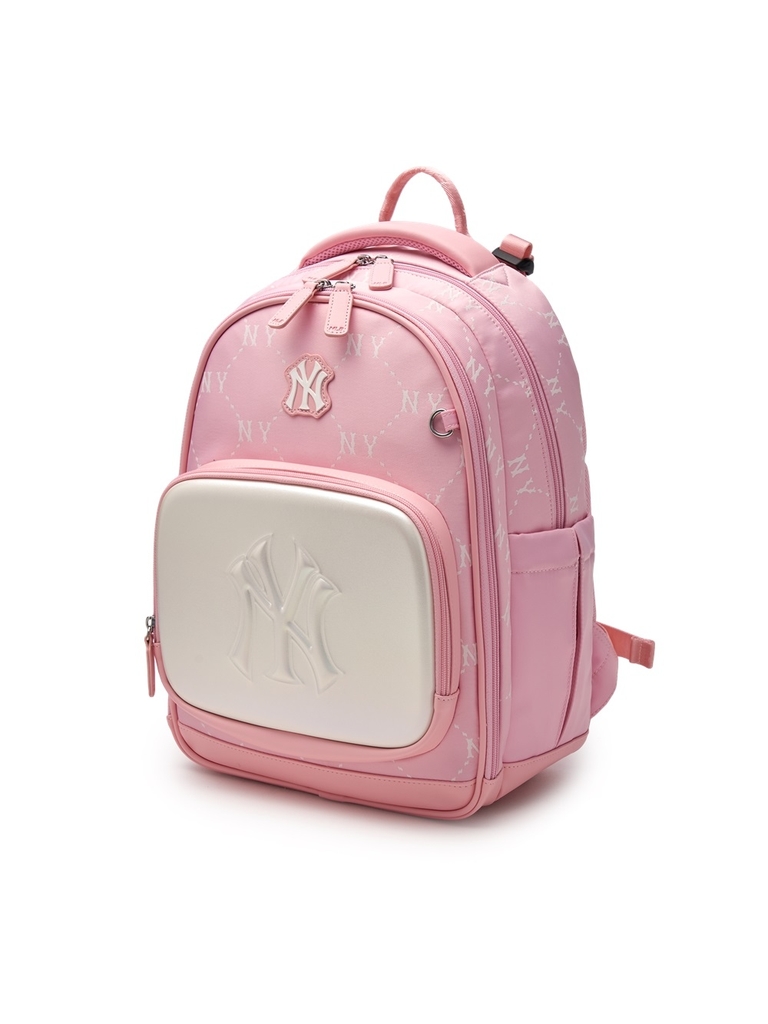 Balo MLB Korea Newlux Mono Backpack Set New York Yankees Pink