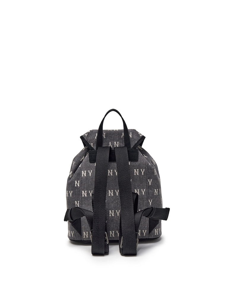 Balo MLB Classic Mono Vintage Denim Backpack New York Yankees Grey