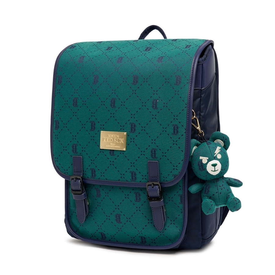 Balo MLB [KIDS] Diamond Monogram Backpack Boston Red Sox Green