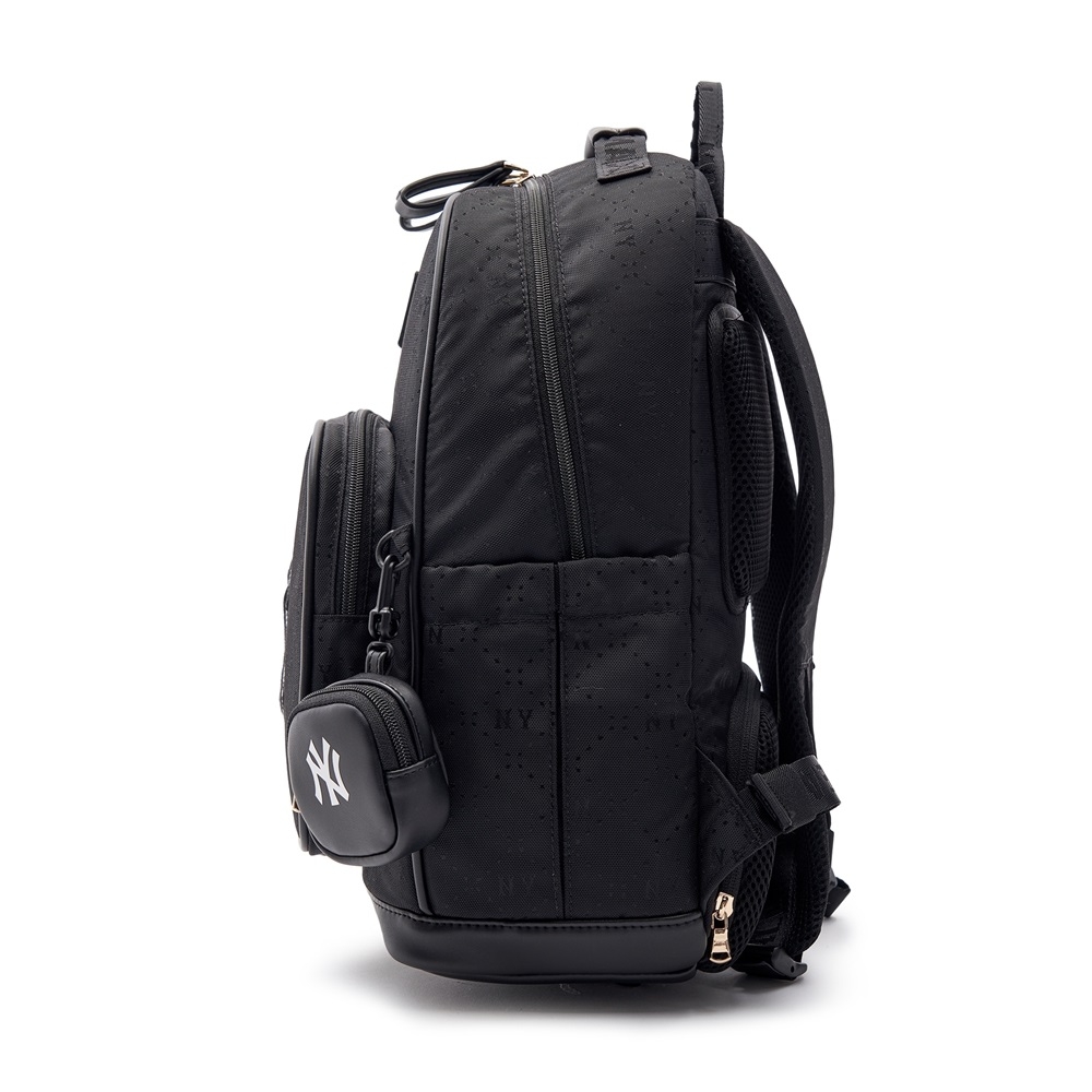Balo MLB Korea Diamond Monogram Tone-Tone Jacquard New York Yankees Black