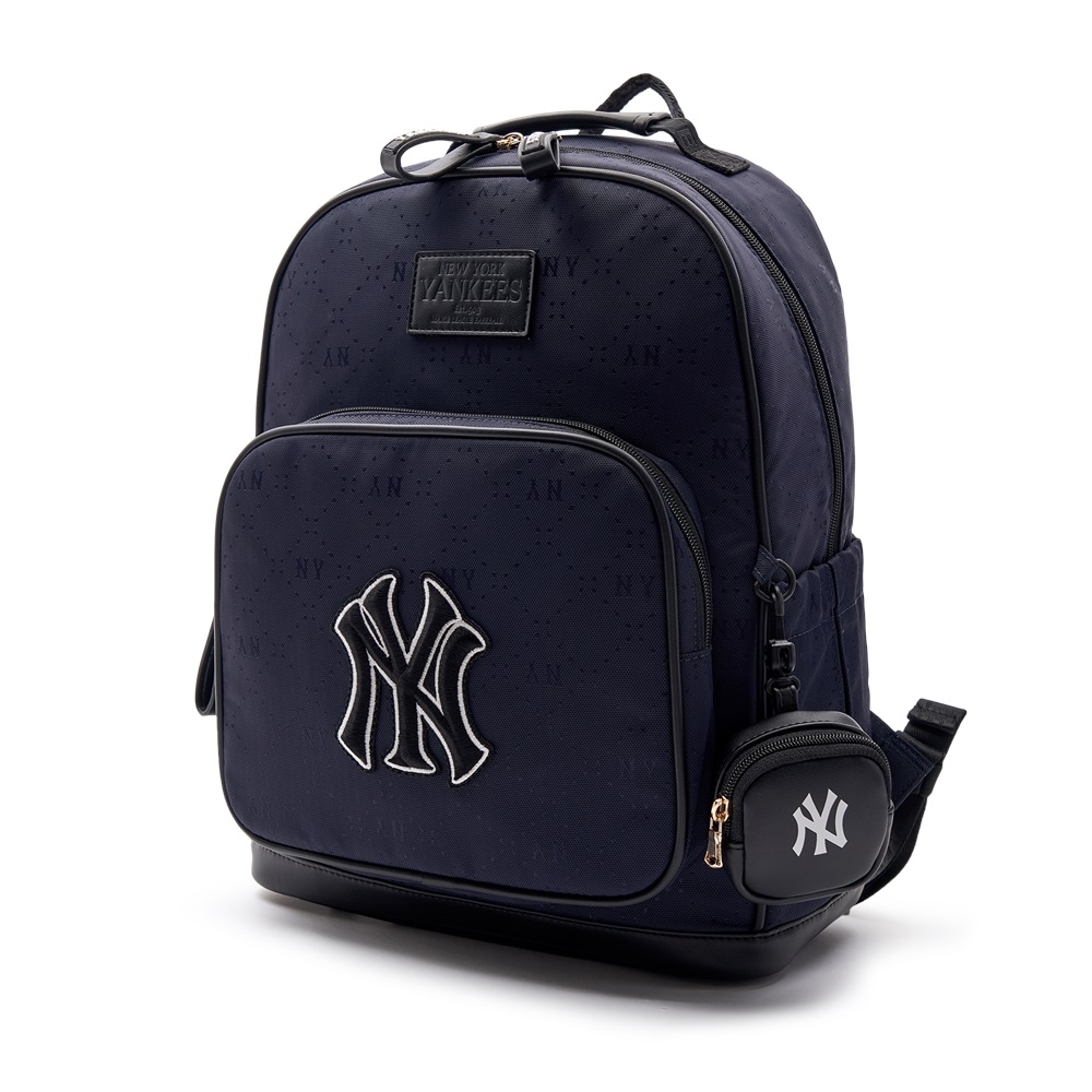 Balo MLB Korea Diamond Monogram Tone-Tone Jacquard New York Yankees D.Navy