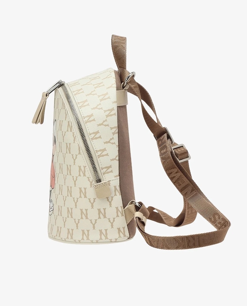 Balo MLB Korea Disney Mickey Monogram New York Yankess Beige