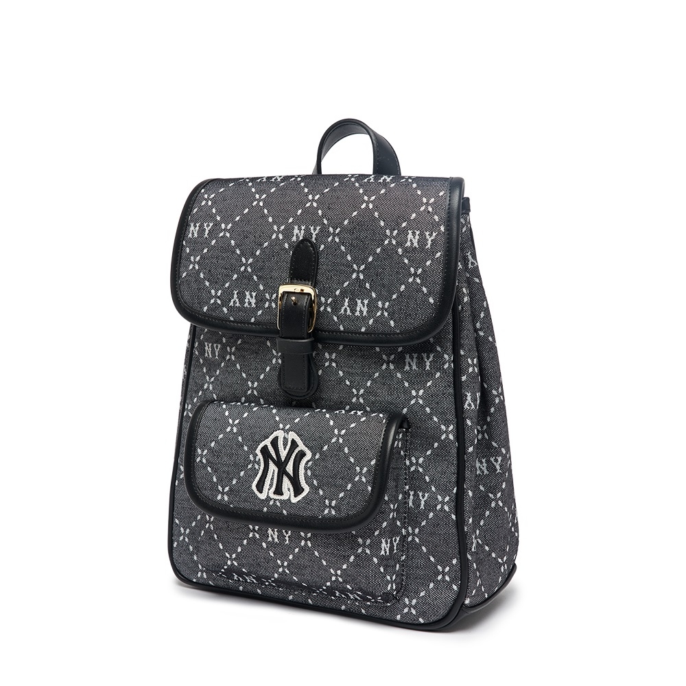 Balo MLB Korea [KIDS] Diamond Monogram New York Yankees Black