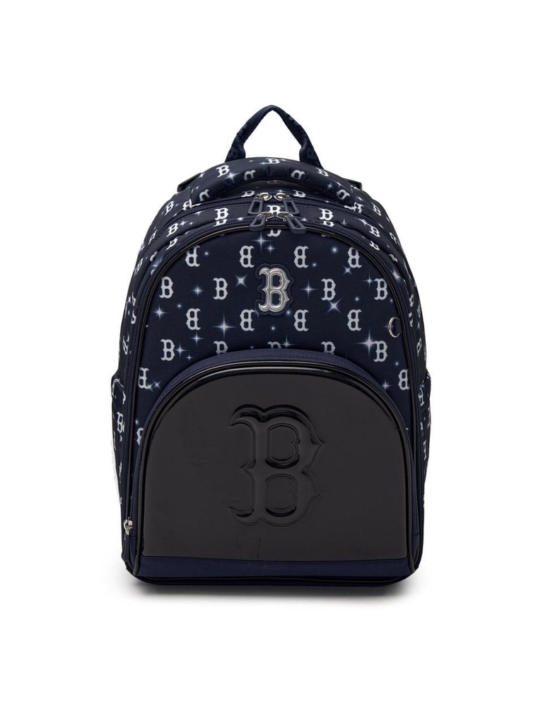 Balo MLB [KIDS] Lux Monogram School Bag Boston Red Sox Navy