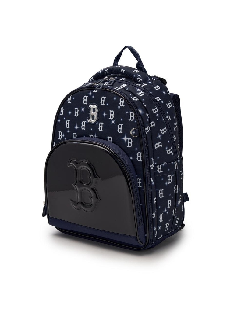 Balo MLB [KIDS] Lux Monogram School Bag Boston Red Sox Navy