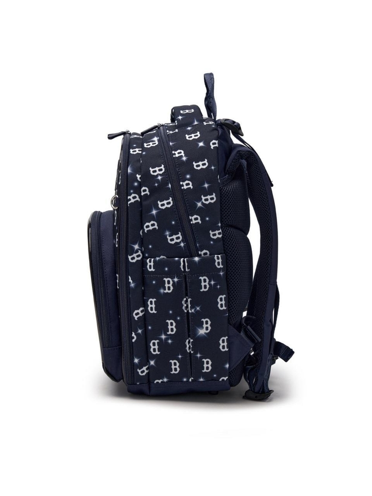 Balo MLB [KIDS] Lux Monogram School Bag Boston Red Sox Navy