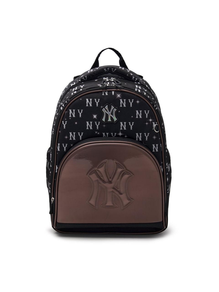 Balo MLB [KIDS] Lux Monogram School Bag New York Yankees Black
