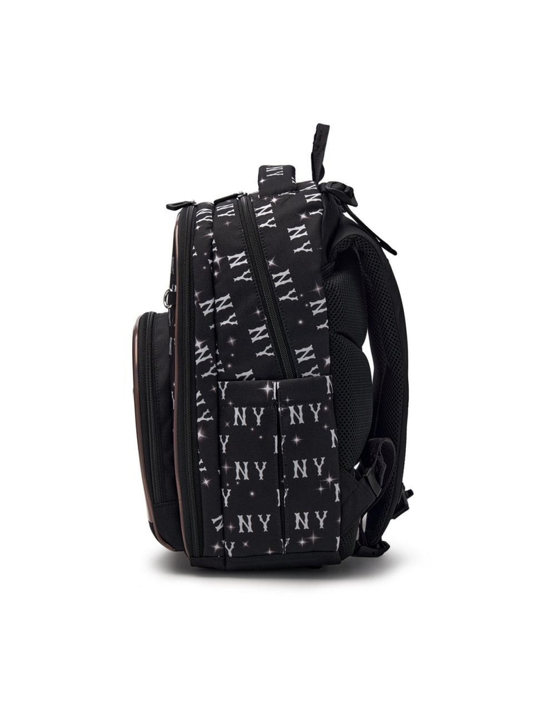 Balo MLB [KIDS] Lux Monogram School Bag New York Yankees Black