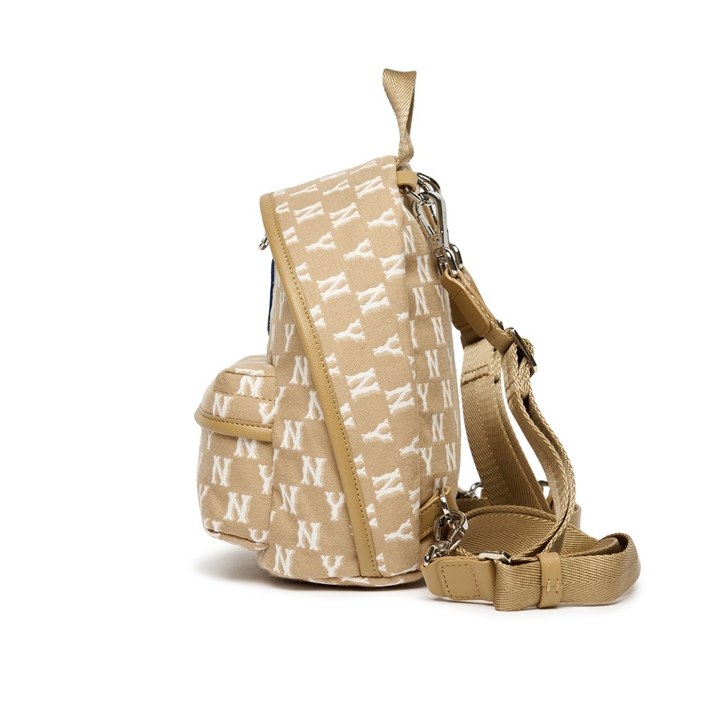 Balo MLB Mini Monogram Jacquard New York Yankees Beige