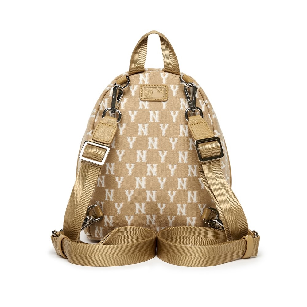 Balo MLB Mini Monogram Jacquard New York Yankees Beige