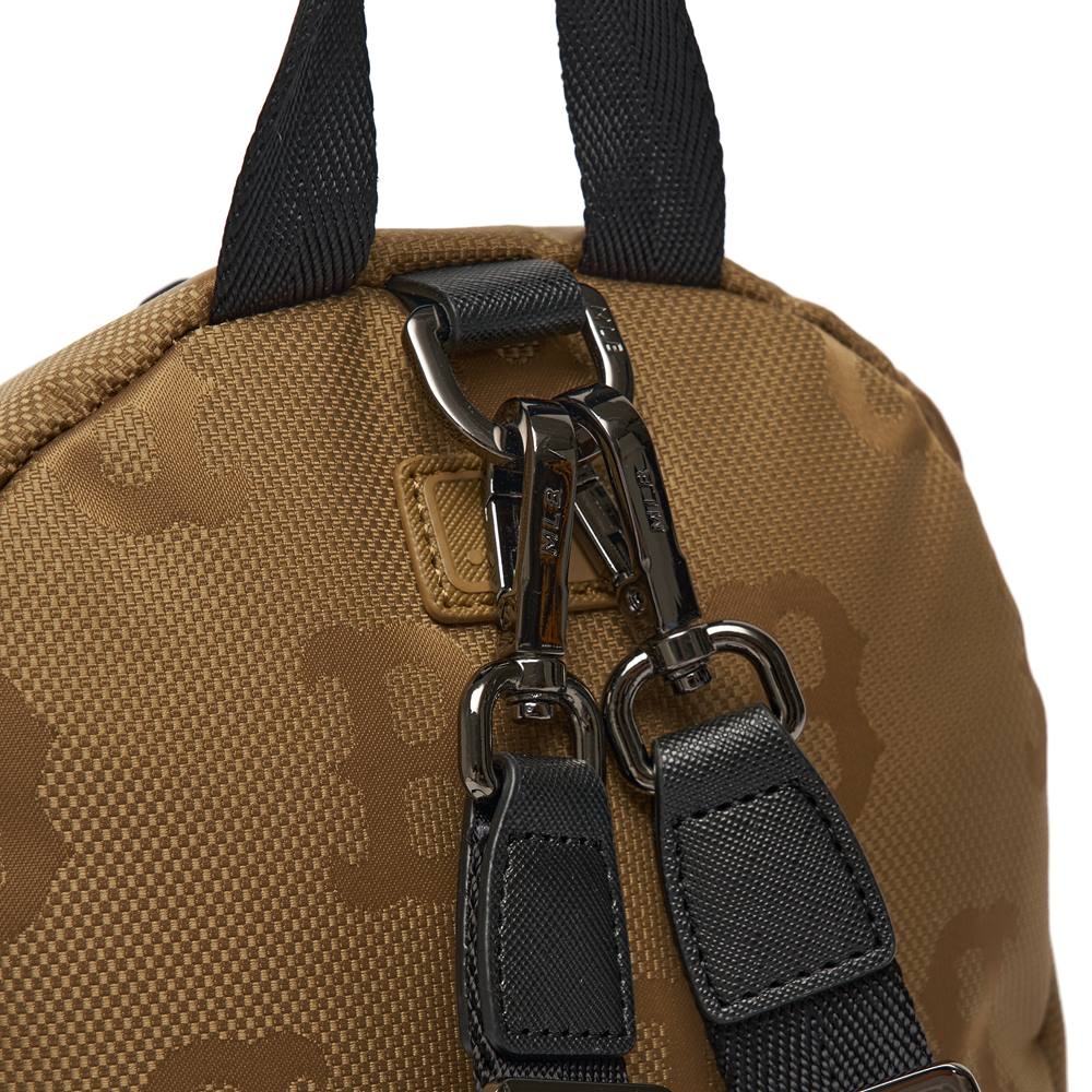 Balo MLB Mini Monogram Nylon Jacquard Boston Red Sox D.Beige