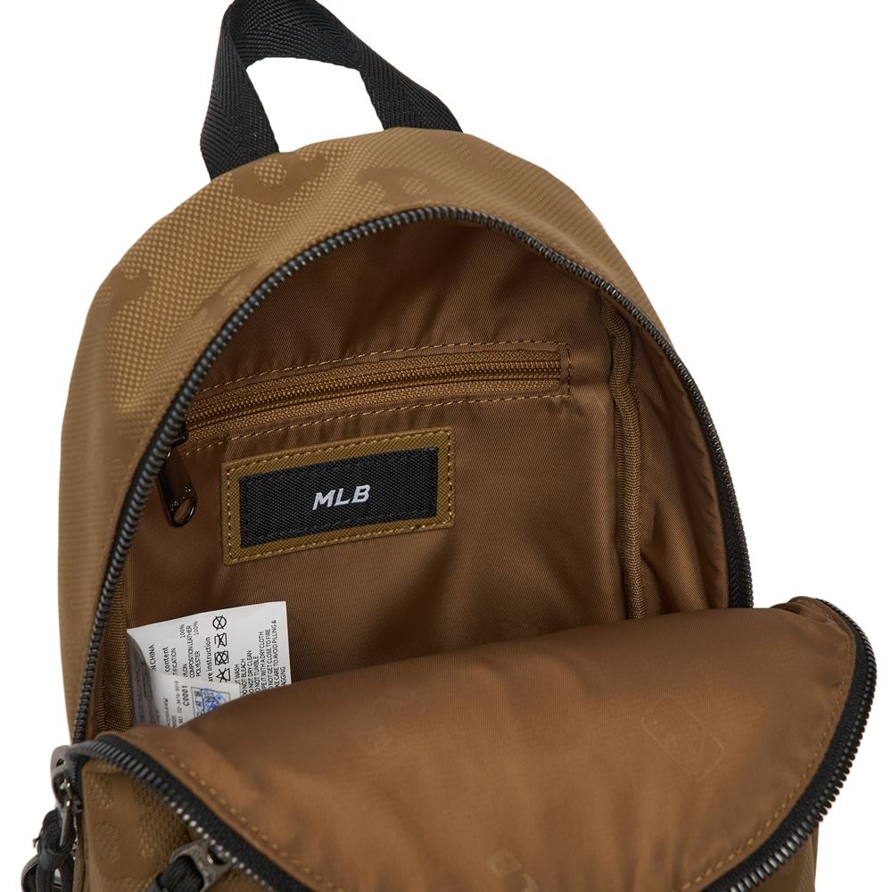 Balo MLB Mini Monogram Nylon Jacquard Boston Red Sox D.Beige