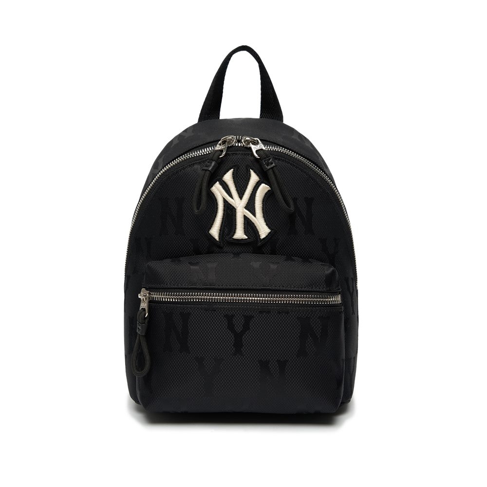 Balo MLB Mini Monogram Nylon Jacquard New York Yankees Black