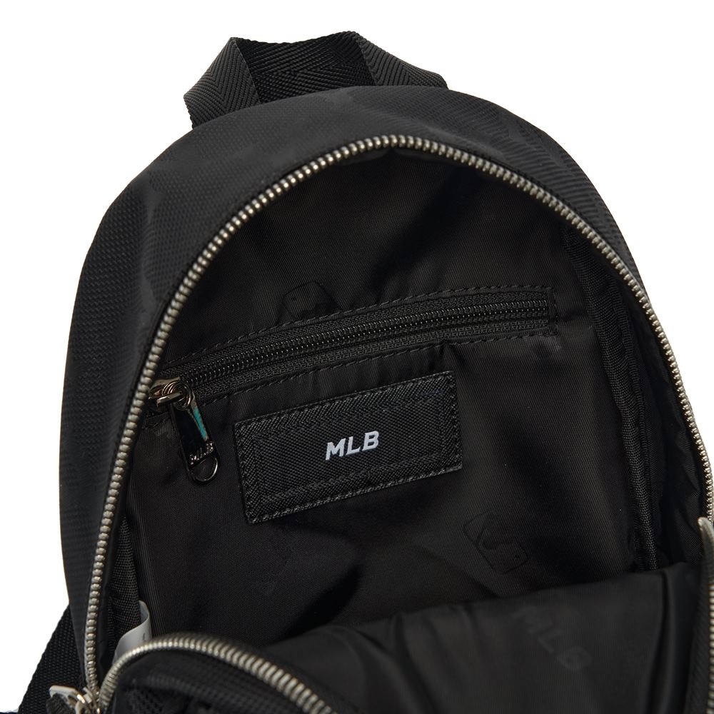 Balo MLB Mini Monogram Nylon Jacquard New York Yankees Black