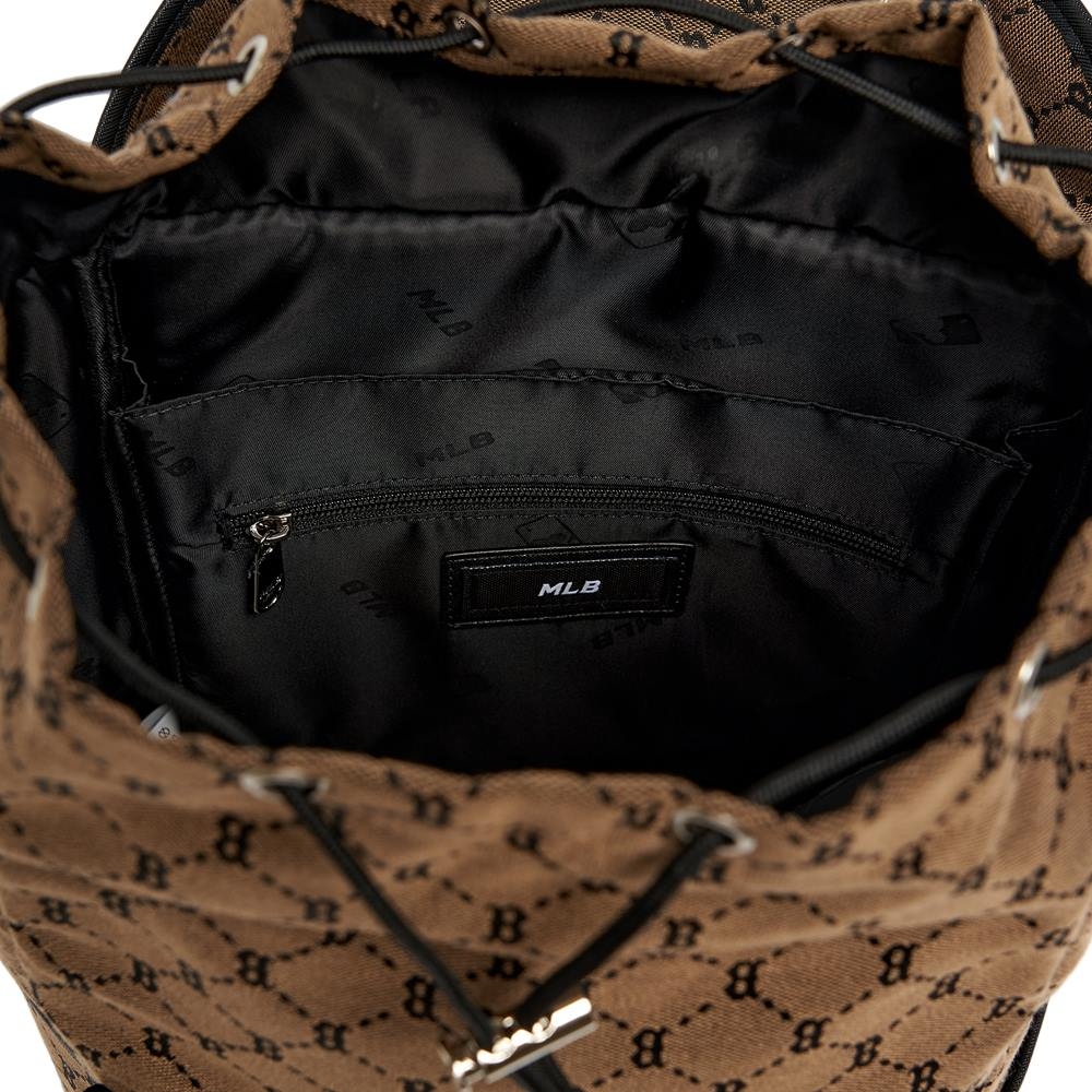 Balo MLB Korea Monogram Diamond Jacquard Boston Red Sox D.Beige