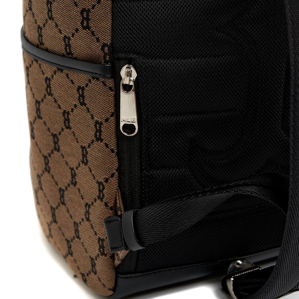 Balo MLB Korea Monogram Diamond Jacquard Boston Red Sox D.Beige