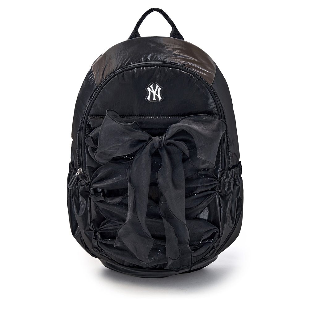 Balo MLB Girls' Lightweight Ribbon Backpack New York Yankees Black