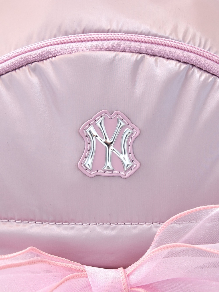 Balo MLB Girls' Lightweight Ribbon Backpack New York Yankees Pink