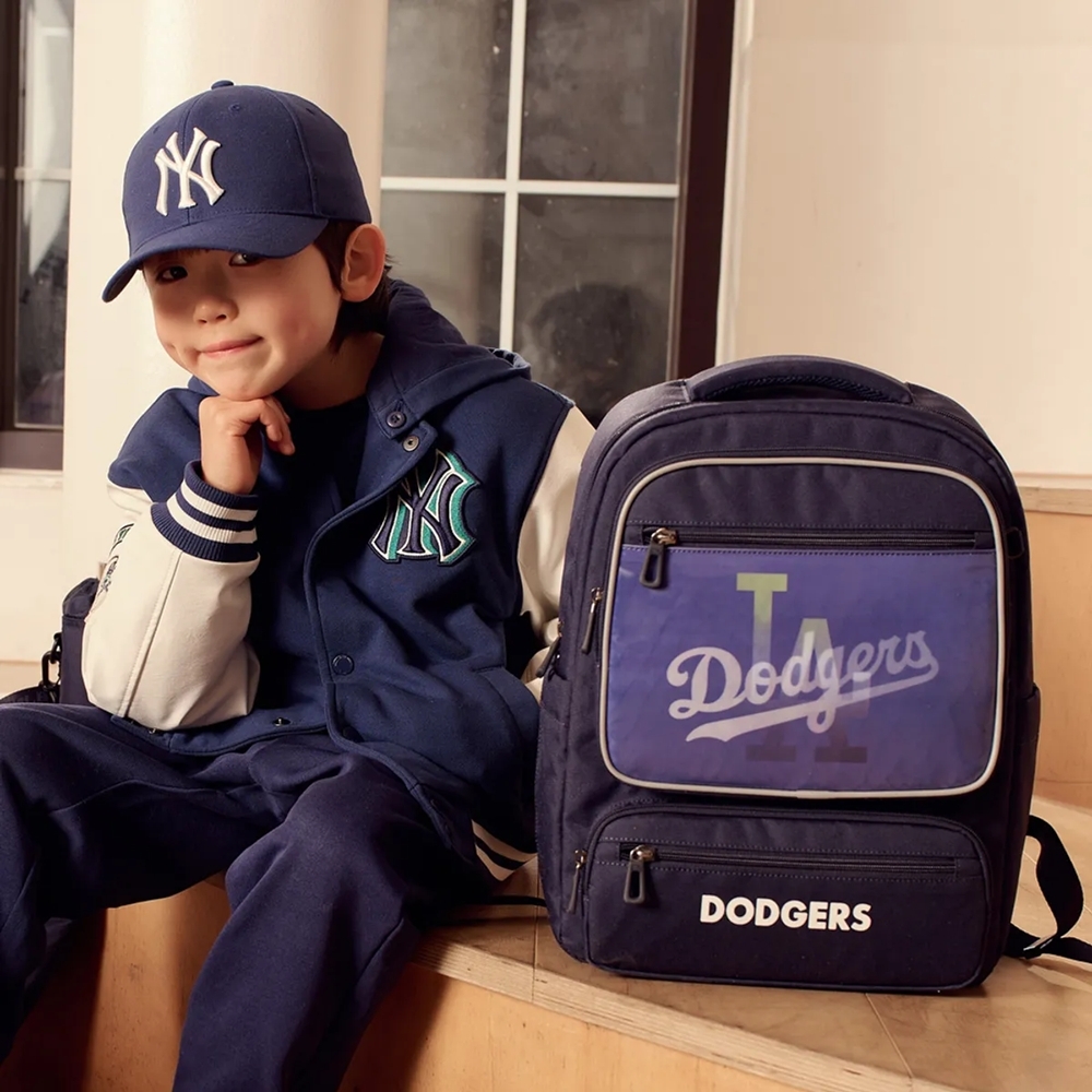 Balo MLB [KIDS] Backpack Children's School Bag Set LA Dodgers Navy