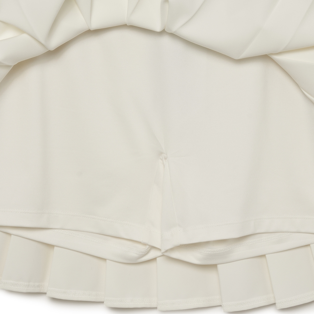 Váy MLB Women's Basic Small Logo Pleated Skirt Boston Red Sox Ivory