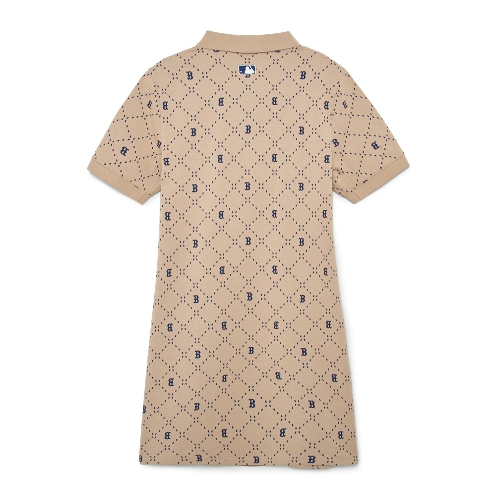 Đầm MLB Diamond Monogram Jacquard Collar Boston Red Sox L.Sand