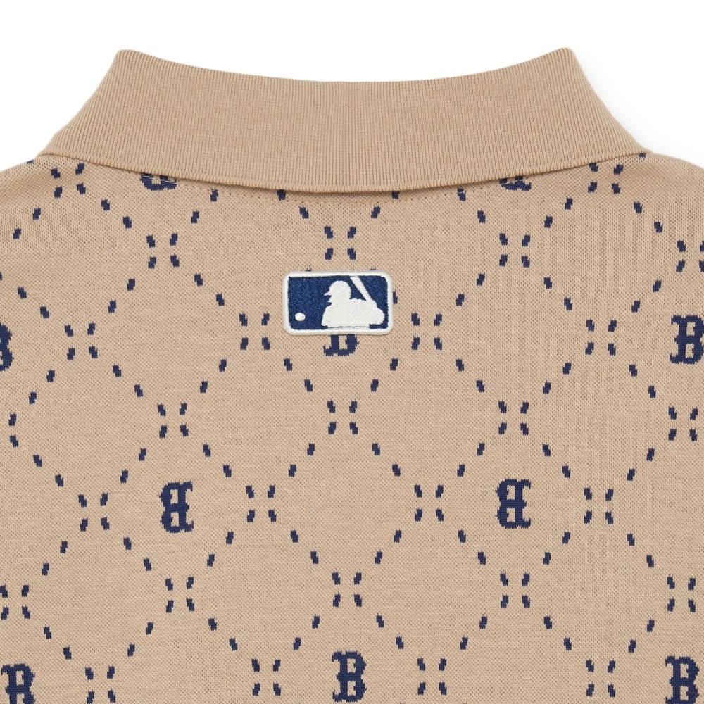 Đầm MLB Diamond Monogram Jacquard Collar Boston Red Sox L.Sand