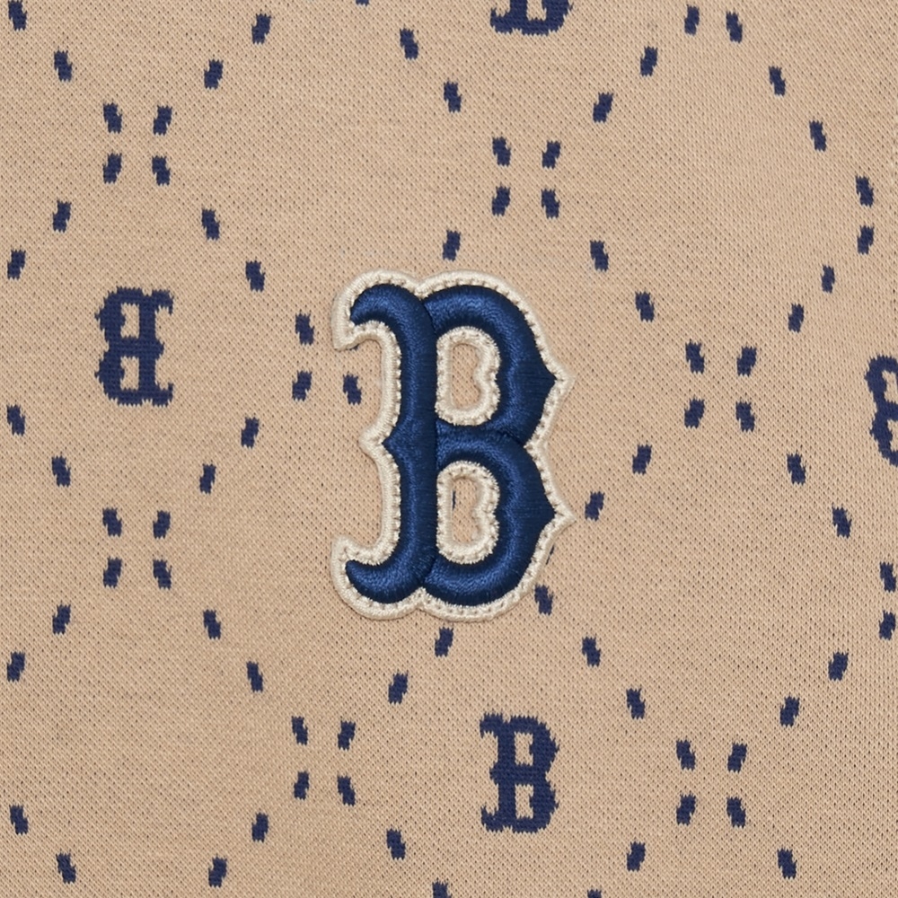 Đầm MLB Diamond Monogram Jacquard Collar Boston Red Sox L.Sand