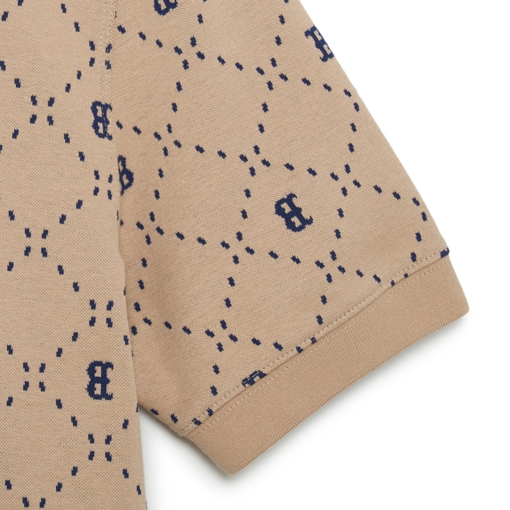 Đầm MLB Diamond Monogram Jacquard Collar Boston Red Sox L.Sand