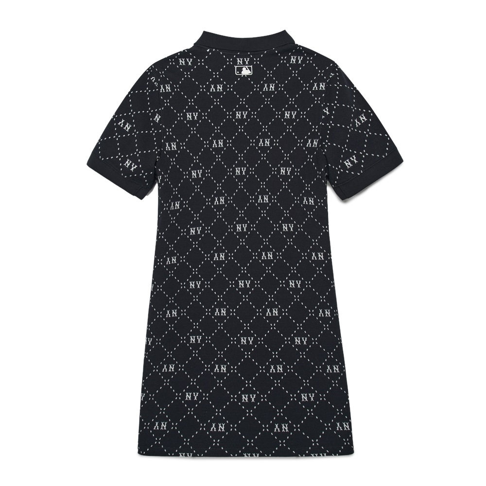 Đầm MLB Diamond Monogram Jacquard Collar New York Yankees Black