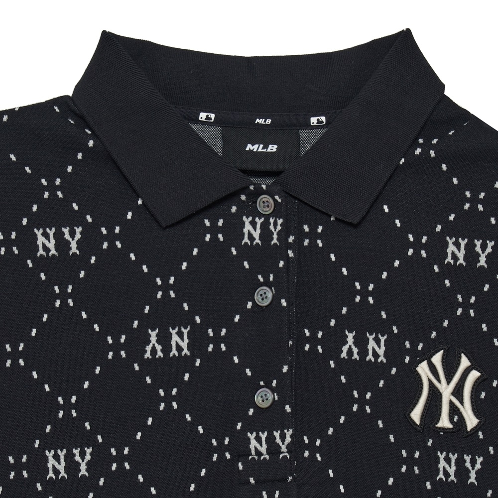 Đầm MLB Diamond Monogram Jacquard Collar New York Yankees Black