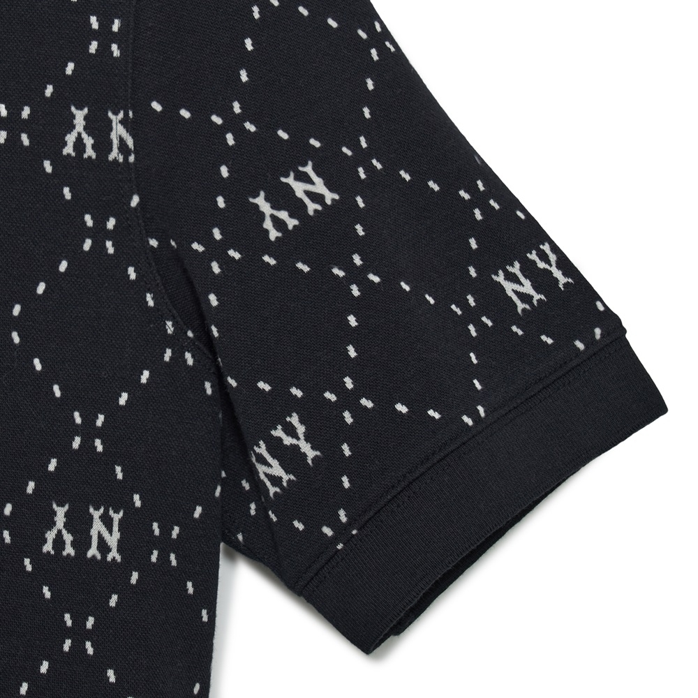 Đầm MLB Diamond Monogram Jacquard Collar New York Yankees Black