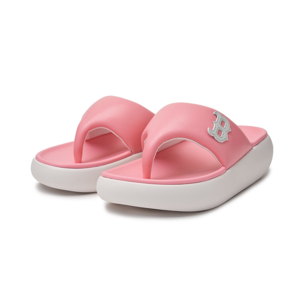 Dép MLB Korea Base Flip Flops Boston Rad Sox Pink