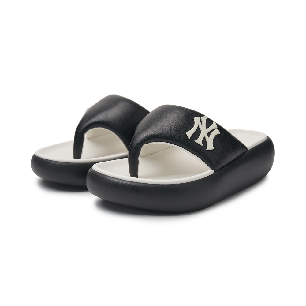 Dép MLB Korea Base Flip Flops New York Yankees Black
