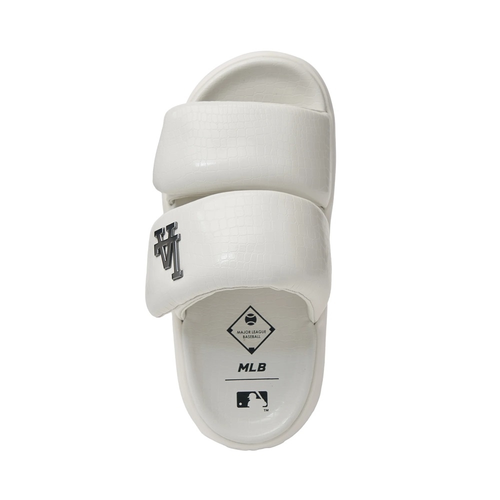 Dép MLB Korea Base Slide Lux LA Dodgers Ivory